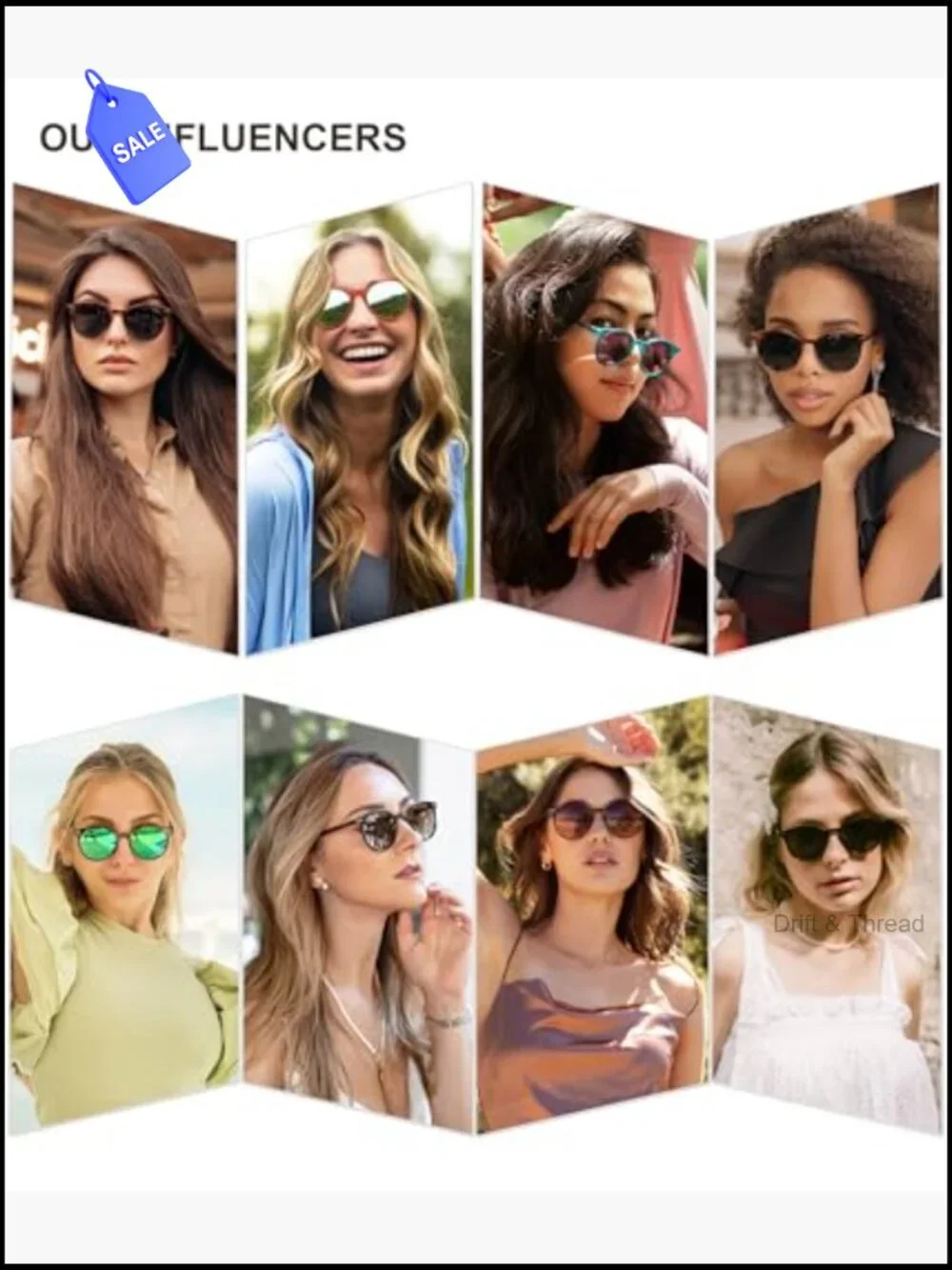 Vintage Round Polarized Sunglasses UV400 Lightweight Unisex